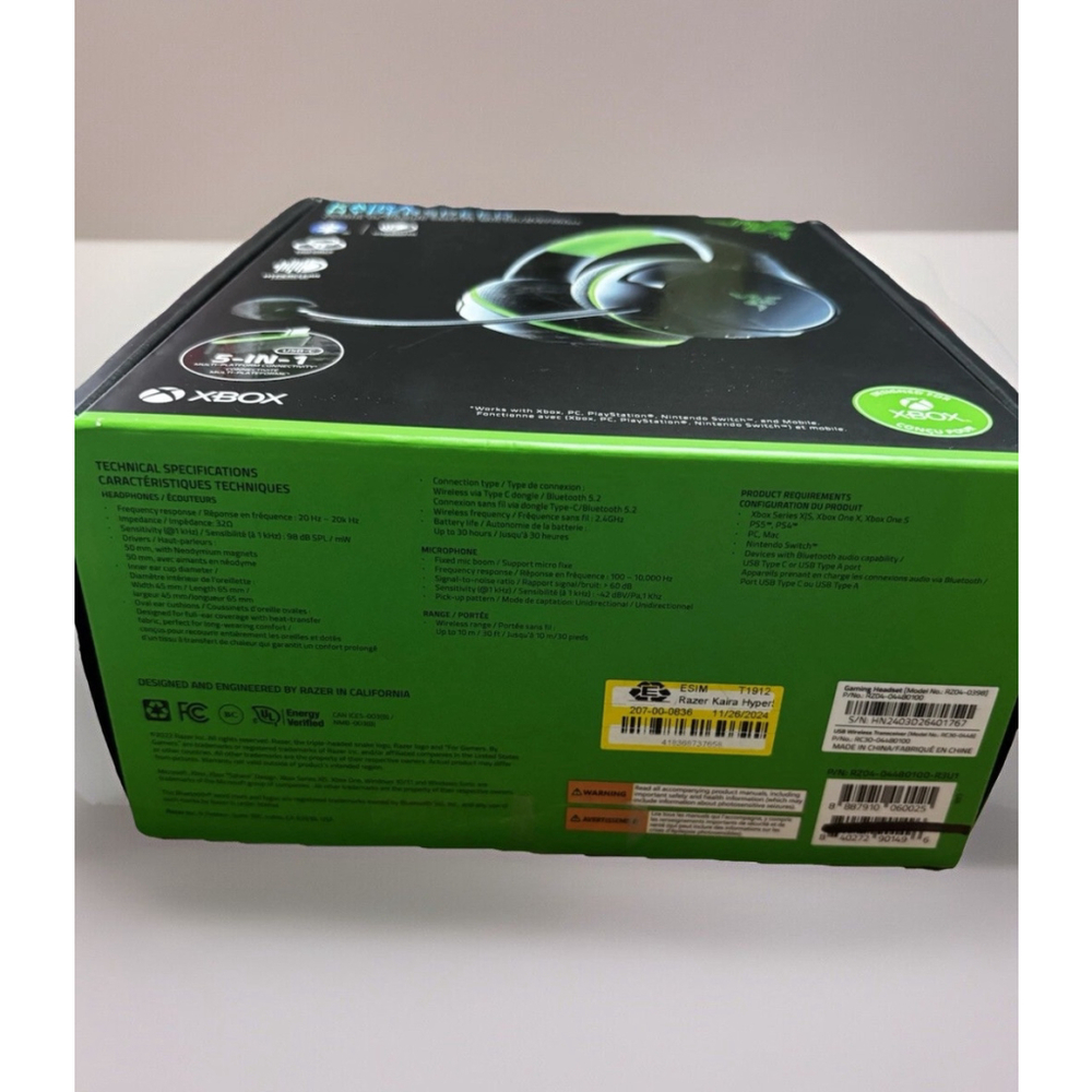 Razer Kaira Hyperspeed Wireless Gaming Headset• Xbox Series,Multi Platform•BLK - Picture 15 of 15